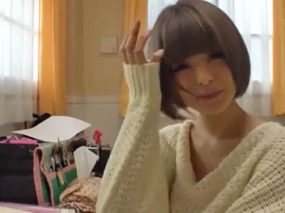 アイドル顔のショトカ美少女が撮影ハメに緊張しつつもアクメ達成